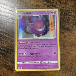 Gengar 85/202 - Sword & Shield Holo Rare Pokemon TCG Card Near Mint NM- Mint - Image 1