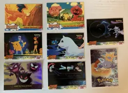 Lot Of 8 Topps Pokemon TV & Movie Animation Cards, Battle Of Champions, 1998 - Image 1
