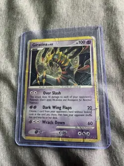 Pokemon TCG 2009 Platinum Giratina Holo Rare Card 10/127 Damaged - Image 1