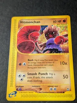 Pokemon Aquapolis Card 81/147 Hitmonchan Common Card NM/Mint Condition Non-Holo - Image 1
