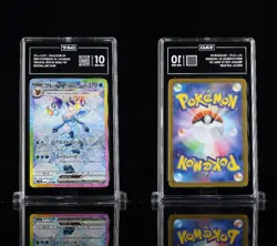 Glaceon ex SAR 206/187 SV8a Terastal Fest ex 2024 Pokemon Card Japanese TAG 10 - Image 1