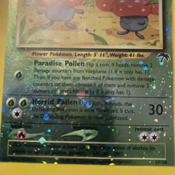 Southern Islands Vileplume 17/18 Reverse Holo Pokemon Card - Image 2