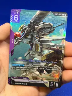 Gundam Card Game Steel Requiem Gundam Barbatos Lupus GD03-050 Legend Rare LR NM - Image 2