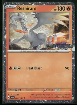 Reshiram (Stellar Crown Stamped) Holo Uncommon Miscellaneous Cards & Products 02 - Image 1