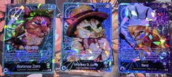 One Piece TCG CUSTOM Cat MEME Leader 9 Collectible Anime Cards Luffy - Image 4
