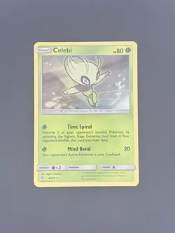 Celebi 4/236 Holo Rare Unified Minds Pokemon TCG Card Cute Grass Type - Image 2