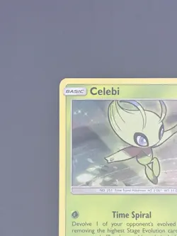Celebi 4/236 Holo Rare Unified Minds Pokemon TCG Card Cute Grass Type - Image 5