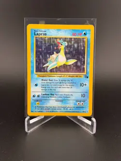 Lapras 10/62 Holo Rare Pokemon Card Unlimited Edition Fossil NP MINT!! - Image 1