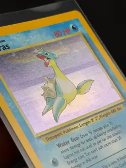 Lapras 10/62 Holo Rare Pokemon Card Unlimited Edition Fossil NP MINT!! - Image 3