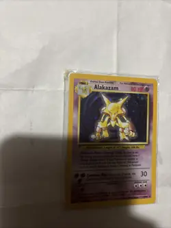 Pokemon Alakazam TCG Holo Card Base Set, 1/102 Unlimited Holo Rare, Stage 2 - Image 2