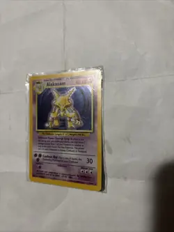 Pokemon Alakazam TCG Holo Card Base Set, 1/102 Unlimited Holo Rare, Stage 2 - Image 3