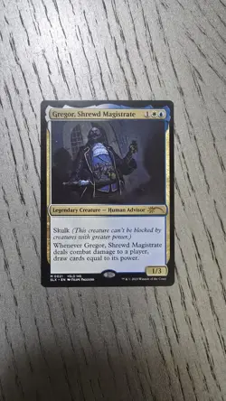 Magic The Gathering SLX Cards Gregor, Shrewd Magistrate #0021 MTG TCG CCG - Image 1