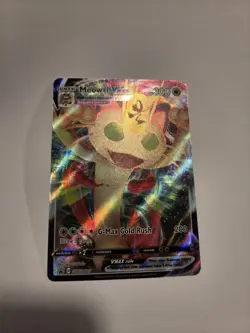 Pokemon Meowth VMAX Promo Full Art Holo SWSH005 Sword & Shield 2020 300 HP Card - Image 1