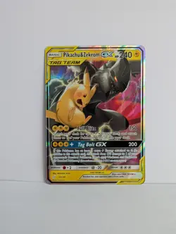 Pikachu & Zekrom Tag Team GX Ultra Rare Card 33/181 Pokemon - Image 1