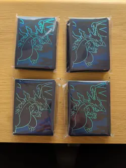 Phantasmal Flames Charizard Card Sleeves x 4 Packs 260 Sleeves New Sealed - Image 1