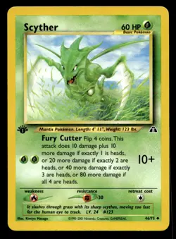 Neo Discovery Scyther #46/75 Pokemon TCG Single Card - Image 1