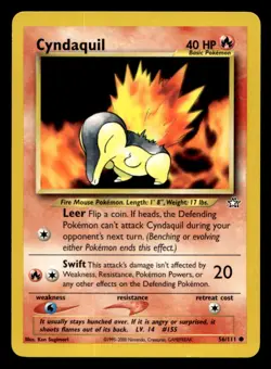 Neo Genesis Cyndaquil Pokemon TCG Single Card - Image 1