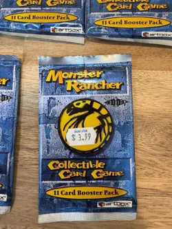 (X5) Monster Rancher 1st Edition Collectible Card Game Booster Packs Artbox - Image 2