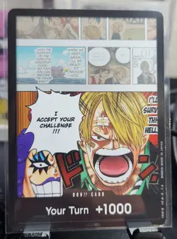 English DON!! Card (Ivankov & Sanji) Foil Wings of the Captain OP06 NM - Image 1