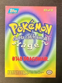 Dragonair #148 1999 Topps Pokemon Card HOLO FOIL Vintage Rare Nintendo - Lp - Image 4
