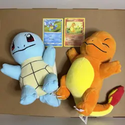 Pokemon Plush Squirtle & Charmander, Poke Ball, TCG Cards, Pack, Slab & more - Image 3
