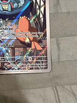 Pokemon TCG Squirtle Stellar Crown Illustration Card 148/142 Near Mint - Image 3