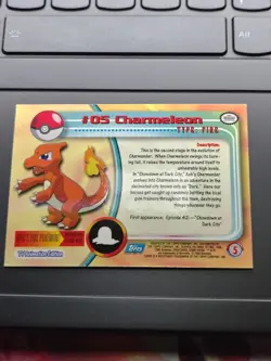 Topps TV Animation Edition Charmeleon #05 Holo English Pokemon Card 1999 - Image 4