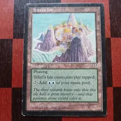 Mtg Teferi's Isle MP Mirage Magic Card Reserved List Rare - Image 1