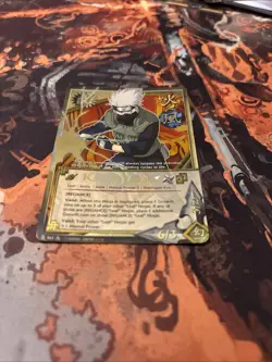 Naruto 2002 CCG Kakashi Hatake Reliance Card 863 Gold Foil Super Rare - Image 2