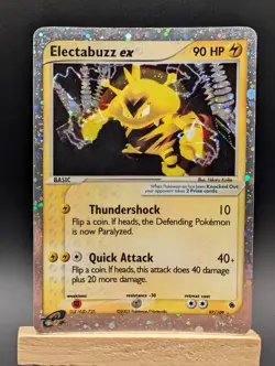Pokemon Holo Rare Card Electabuzz EX 97/109 Ruby and Sapphire 2003 - Image 1
