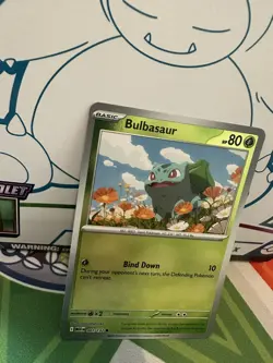 POKEMON BULBASAUR 001/132 COMMON REVERSE HOLO MEGA EVOLUTIONS NM CARD - Image 2