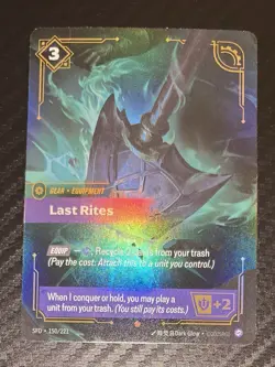 RIFTBOUND TCG Spiritforged LAST RITES Epic Foil Card 150/221 - Image 1