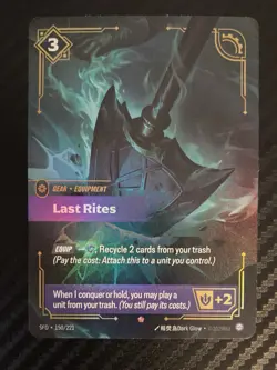 RIFTBOUND TCG Spiritforged LAST RITES Epic Foil Card 150/221 - Image 2
