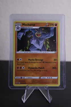 Machamp SWSH053 Pokemon SWSH: Sword & Shield Black Star Promo Cards Cosmo Holo - Image 1