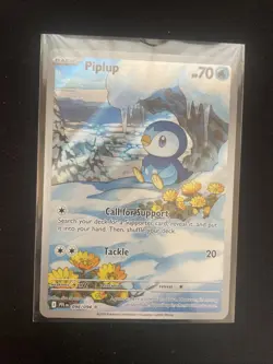 Piplup 098/094 Me02: Phantasmal Flames Holo Pokemon Card NM - Image 1