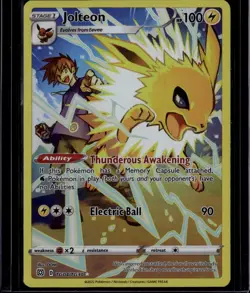 Jolteon Holo Ultra Rare SWSH09: Brilliant Stars Trainer Gallery TG04/TG30 NM - Image 1