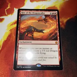 MTG Rite Of The Dragoncaller FDN NM - Image 1