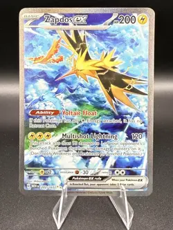 Zapdos EX 202/165 Scarlet & Violet 151 Special Illustration Rare - Image 1