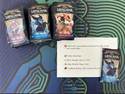 Lot of 25 Disney Lorcana The First Chapter Booster Packs Full Art Set x8 Sealed - Image 1
