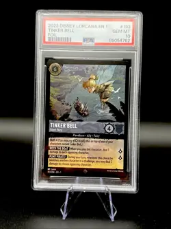 2023 Disney Lorcana The First Chapter Tinker Bell Giant Fairy Foil PSA 10 Mint! - Image 1