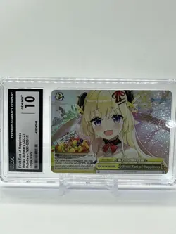 Weiss Schwarz Fruit Tart of Happiness Hololive Production HOL/W91-E031R CGC 10 - Image 1