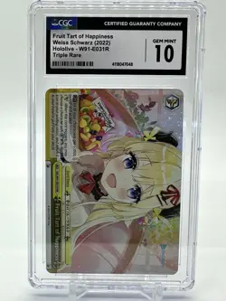 Weiss Schwarz Fruit Tart of Happiness Hololive Production HOL/W91-E031R CGC 10 - Image 2