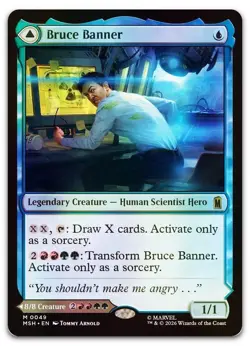 Bruce Banner #49 (Foil) (NM) Marvel Super Heroes MSH Magic MTG - Image 1