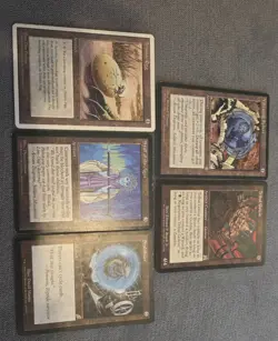 Mtg Lot Of 5 Artifacts With Rares - Image 1