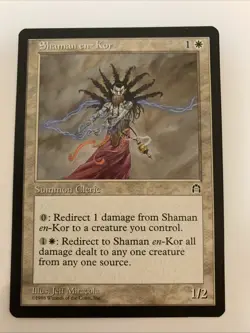 MTG NM Shaman en-Kor Stronghold Free Shipping In The US With Tracking - Image 1