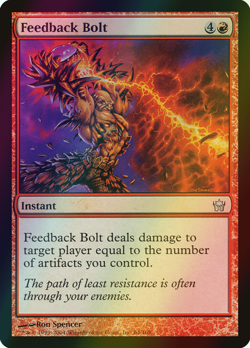 MTG Feedback Bolt Foil ** Fifth Dawn ** English (LP) - Image 1