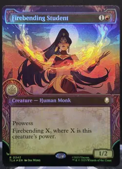 Firebending Student #342 Avatar: The Last Airbender Showcase Foil Rare - Image 1