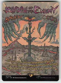 Shadow of the Enemy (Borderless Poster) 735 The Lord of the Rings MTG - Image 1