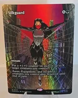 Silkguard (Borderless) MTG Marvel Universe Eternal-Legal Foil - Image 1