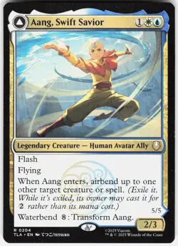 Aang, Swift Savior 204 Avatar: The Last Airbender Magic: The Gathering Foil NM - Image 1
